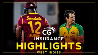 Highlights  West Indies v Australia  Marsh Stars as Aus Hit Back  4th CG Insurance T20I 2021 [upl. by Rimaa]