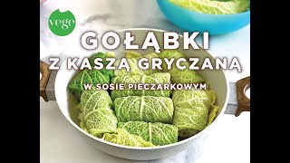 Najlepsze Gołąbki z Kaszą Gryczaną w sosie pieczarkowym Jak zrobić wegetariańskie gołąbki [upl. by Ahseeyt]