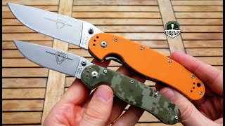 Ontario Rat 1 Vs Ontario Rat 2 AUS 8 Clone Pocket knife Briceag made in China [upl. by Yessak721]