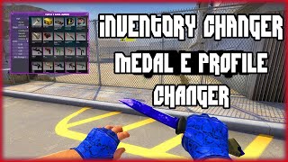 CSGO INVENTORY CHANGERPROFILE CHANGER  MEDAL CHANGER ATUALIZADO INDETECTÁVEL [upl. by Yrol]