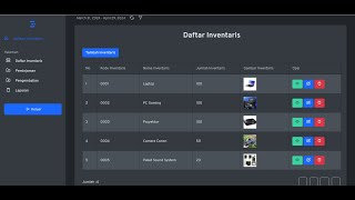 Aplikasi Sistem Informasi Inventaris Berbasis Web  Source Code [upl. by Carlo]