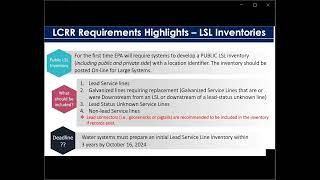 LCRR Service Line Inventory Tool Training for PWS [upl. by Aenehs332]