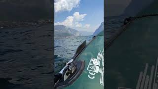 33m Inflatable Boat in Como Lake [upl. by Ahseinat515]