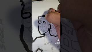 DRAWING LIL PEEP INTO A CARTOON CHARACTER lilpeep art artist draw drawing cartoon [upl. by Ameen]