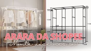 Comprei a arara da shopee Montei e foi super fácil Vem ver [upl. by Mokas]