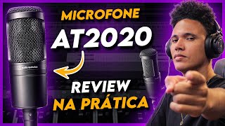 MICROFONE AT2020  REVIEW NA PRÁTICA  Home Studio [upl. by Enelad]