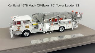 Kentland 1978 Mack CFBaker 75’ Tower Ladder 33 [upl. by Levon]