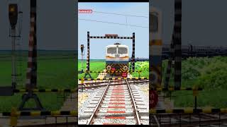 Train Crossing ❌ Branched Railroad Tracks railway train indianrailways [upl. by Ynor]