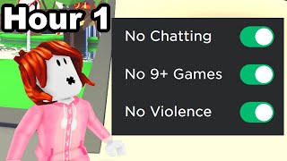 I Survived 24 HOURS on Roblox Parental Controls [upl. by Treacy]