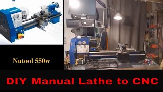 DIY CNC lathe conversion  Nutool mini lathe [upl. by Gherardi]