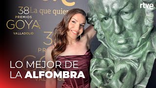 Lo mejor de la ALFOMBRA ROJA de los GOYA 2024 con INÉS HERNAND [upl. by Alekim740]