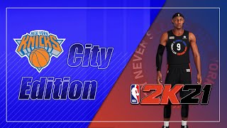 New York Knicks City Jersey in NBA 2K21 [upl. by Worth]