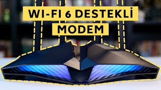 İlk WiFi 6 Gaming Modem ve Router ASUS DSLAX82U [upl. by Anyale]