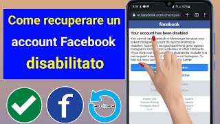 Come recuperare un account Facebook disabilitato in modo permanente aggiornamento 2024 [upl. by Dleifrag]