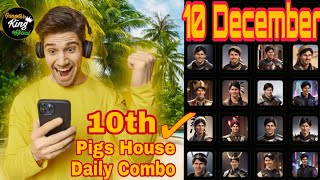 Pigs House Bot Daily Combo 10 December  Pigs House Bot Combo Today [upl. by Bowie]