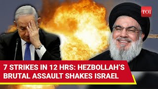 Hezbollah Strikes Israel 7 Times In 12 Hours Unleashes 50 Rockets Bombs Spy Devices I Details [upl. by Esinaj826]