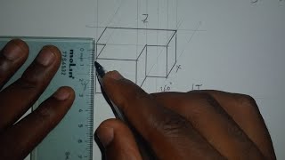 Como representar figura tridimensional em perspetiva axonométrica cavaleira 0⁰60⁰ 📏📐 [upl. by Liamaj]