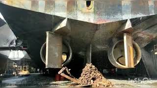 ship rudder test  Rudder movement  ship videos  ship Rudder [upl. by Norah]