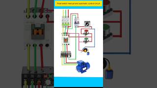 float switch manual amp automatic control circuit electrican electric tools electrictrick358 [upl. by Pollock]