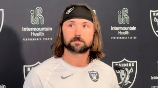 GARDNER MINSHEW TALKS BENGALS GETTING quotMORE COMFORTABLEquot IN RAIDERS OFFENSE AT MIDWAY POINT [upl. by Raina]