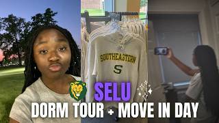 College Movein Day  Dorm Tour  Southeastern Louisiana University [upl. by Harrietta655]