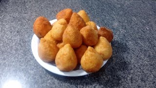 COXINHA COM MASSA DE BATATA E CATUPIRY SABOROSA E MASSA LEVE DELICIOSA [upl. by Darell]