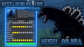 Best Builds for Heisei Gojira  Kaiju Universe [upl. by Mauchi]