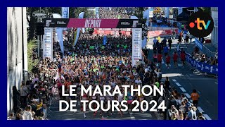 Marathon de Tours 2024  vivez toutes les arrivées en direct sur la ligne [upl. by Cloots]