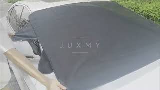 JUXMY windshield snow cover installation guide [upl. by Esmerelda907]