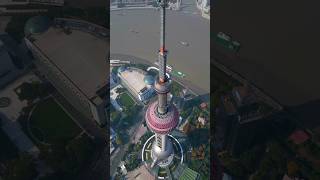 ORIENTAL PEARL TOWER 🗼 CHINA TALLEST TOWER 💯shorts short [upl. by Hannad320]