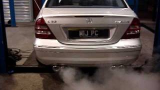 Mercedes C32 AMG MIJ Performance Stainless Steel Exhaust [upl. by Ijic]