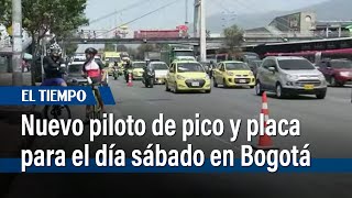 Piloto de pico y placa los sábados de puente festivo en Bogotá  El Tiempo [upl. by Yrevi]