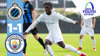 Man City Highlights  Club Brugge 11 City EDS  UEFA Youth League [upl. by Aizti779]