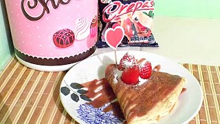 CREPAS DULCES  SAN VALENTIN POSTRE PARA ENAMORAR sweet amp salt crepas  fresas y chocolate [upl. by Tnahs339]