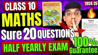 Maths Half Yearly KHATAM in 1 Video🔥 Class 10 [upl. by Lethia233]