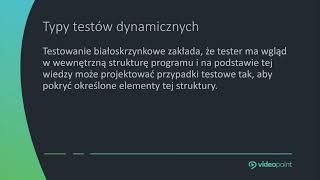 Techniki białoskrzynkowe Podstawowe koncepcje programowania [upl. by Ainud393]