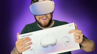 Meta Oculus Quest 2 Unboxing and Setup  Owning VR for the first time [upl. by Willdon177]