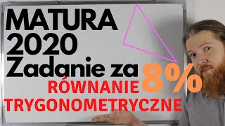 MATURA 2022 2023 Równanie trygonometryczne zadanie za 8 PEWNIAK MATEMATYKA ROZSZERZONA [upl. by Vasyuta252]