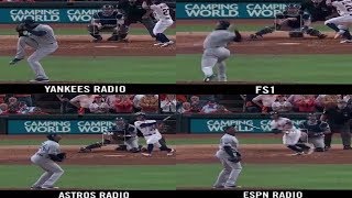 ALL REACTIONS to Jose Altuves Walkoff Homerun vs Yankees Yankees Feed Astros Feed FS1 [upl. by Nido196]