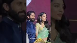 Chaithanya and shobitha dulipala 🤗🤭Spotted at an event cute couple song music [upl. by Oicnanev]