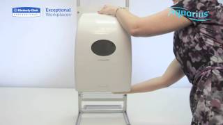 AQUARIUS Rolled Hand Towel Dispenser 25cm sheet length  code 6989  demo video [upl. by Kyne]