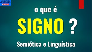 O que é SIGNO Semiótica de Peirce e Linguística de Saussure [upl. by Anelra73]