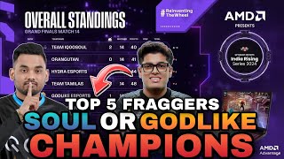 Upthrust Esports Points Table  🏆Winners  MVP  Top 5 Fraggers  India Rising BGMI Tournament Live [upl. by Ettenhoj275]