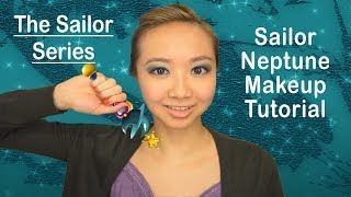 Sailor Moon Series Sailor Neptune Makeup Tutorial  AskAshley [upl. by Okihcim]