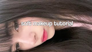 ⊹₊｡soft coquette makeup ˚₊⊹  tutorial para principiantes 📓 [upl. by Naffets]