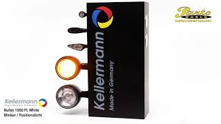 Kellermann Display Bullet 1000 PL White Blinker  Positionslicht schwarz von Parts World AG [upl. by Hgalehs]