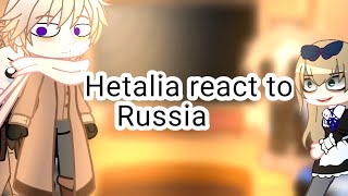 Hetalia react to RussiaALL VIDEOS NOT MINE [upl. by Atinwahs]