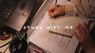 STUDY WITH ME 4hrs 💫📝 5010 pomodoro real sound [upl. by Nawrocki]