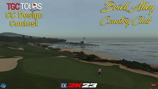 PGA TOUR 2K23  Brick Alley Country Club CC design contest [upl. by Snevets598]