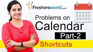 Aptitude Made Easy  Problems on Calendar 2 Basics and Methods Shortcuts Time and Date [upl. by Silyhp]